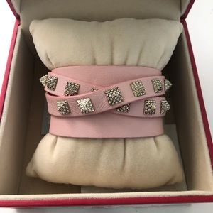 Valentino Pink Rockstud Va Va Voom Bracelet